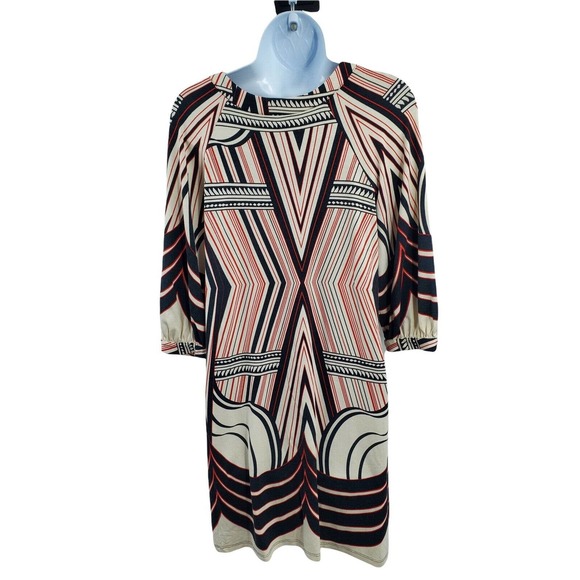 ABS WOMENS SIZE X-SMALL SHORT SLEEVE PRINT DRESS - Picture 3 of 6